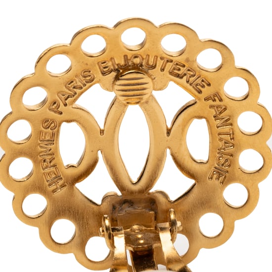 Gebrauchte vergoldete Bijouterie Fantaisie Ohrclips - Image 3