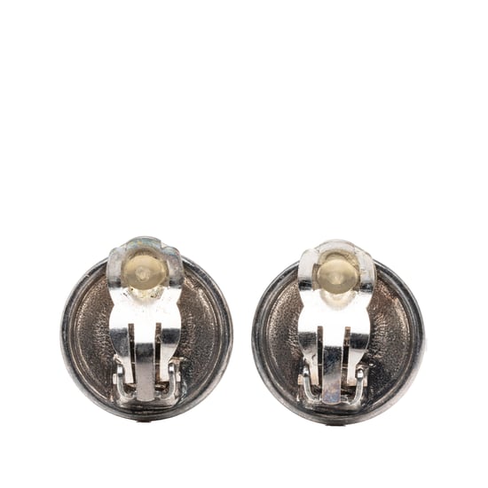 Gebrauchte Cc versilberte runde Ohrstecker - Image 2