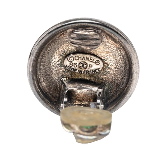 Gebrauchte Cc versilberte runde Ohrstecker - Image 3