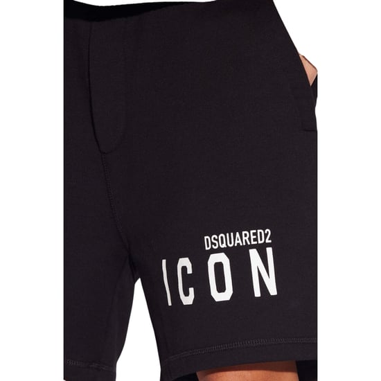 Dsquared2 Icon Logo Schwarze Relax Fit Shorts - Image 5