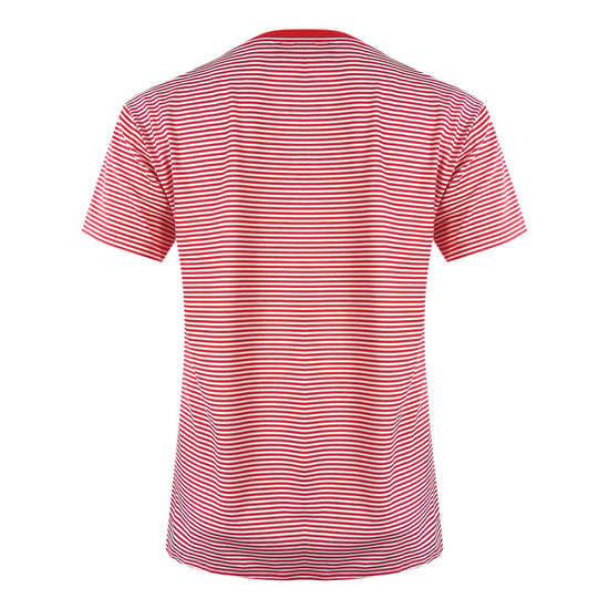 Moschino T-shirt Mit Roten Und Weißen Streifen Und Blauem Logo - Image 3