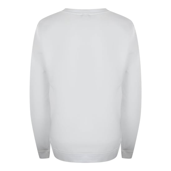 Love Moschino Sweatshirt Mit Großem Rotem Herzlogo Auf Weiß - Image 3