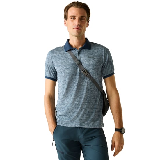 Regatta Herren Poloshirt Remex II kurzärmlig (Blassblau) - Image 4