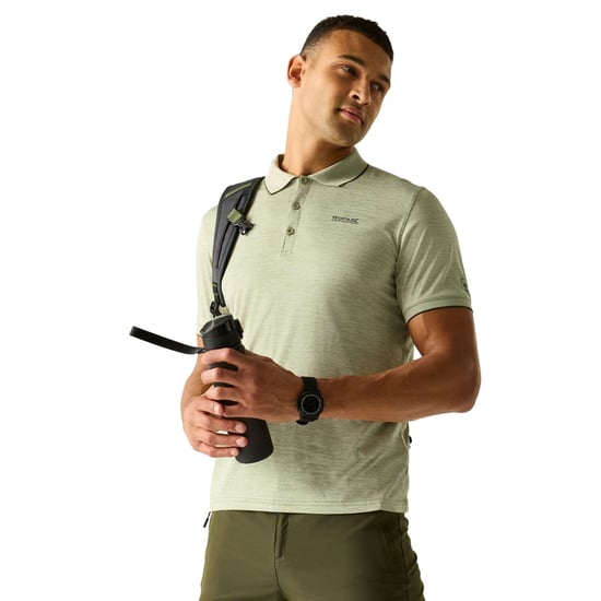 Regatta Herren Poloshirt Remex II kurzärmlig (Leichter Salbei) - Image 4