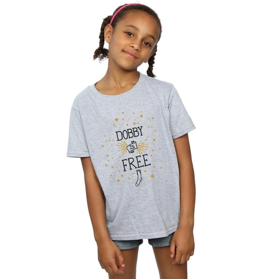 Harry Potter - "Dobby Is Free" T-Shirt für Mädchen (Grau) - Image 3