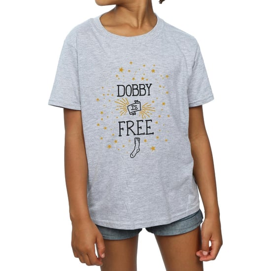 Harry Potter - "Dobby Is Free" T-Shirt für Mädchen (Grau) - Image 4
