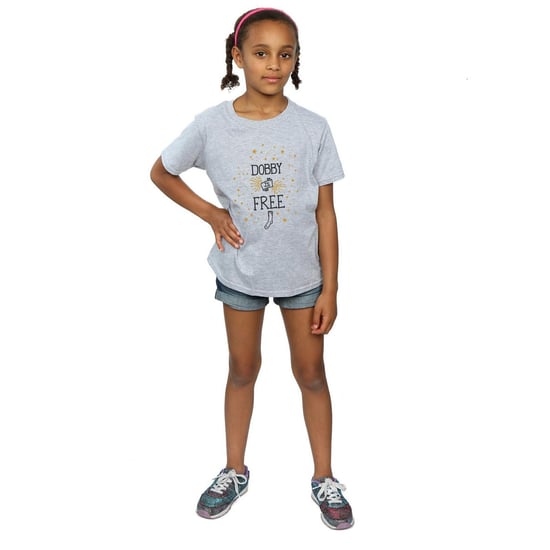 Harry Potter - "Dobby Is Free" T-Shirt für Mädchen (Grau) - Image 5