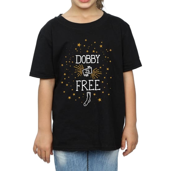 Harry Potter - "Dobby Is Free" T-Shirt für Mädchen (Schwarz) - Image 4