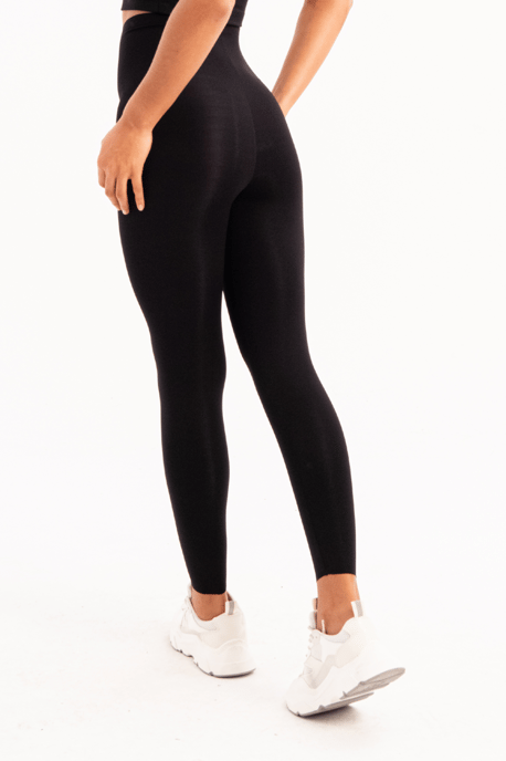 JUSTEVER High Waist Slimming Laser Cut Sports Black Women's Leggings - Active - Image 5