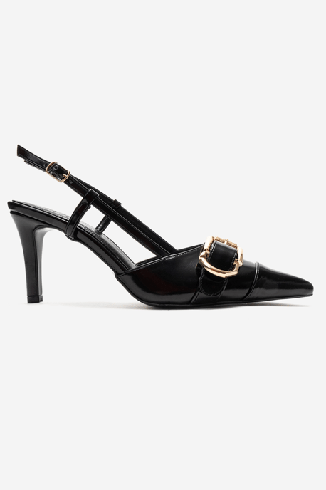 Noen Schnalle Spitzer Zehenbereich Stiletto Pumps - Image 4