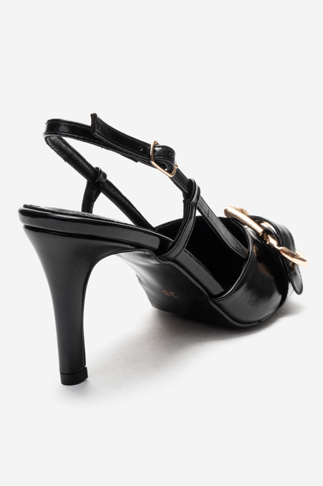 Noen Schnalle Spitzer Zehenbereich Stiletto Pumps - Image 5