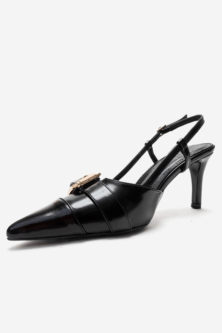 Noen Schnalle Spitzer Zehenbereich Stiletto Pumps - Image 6