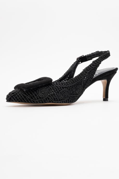 Prologue Ensley Gestrickte Pumps mit spitzem Zeh und Schnallenverschluss, Damen - Schwarz - Image 4