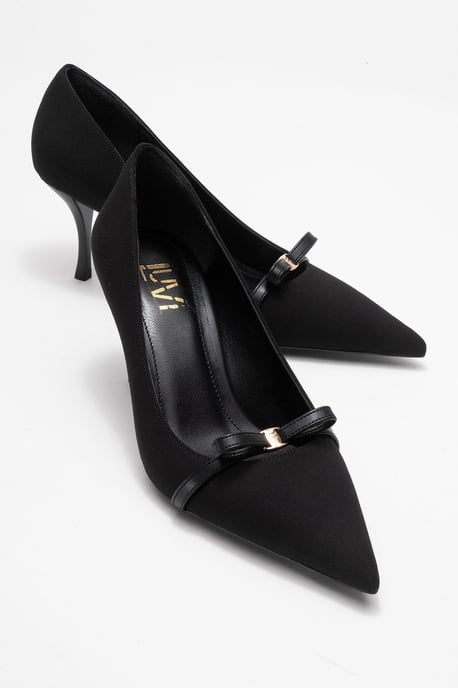 Prologue Annie Pumps mit Schleife und spitzem Zehenbereich - Schwarz - Image 2