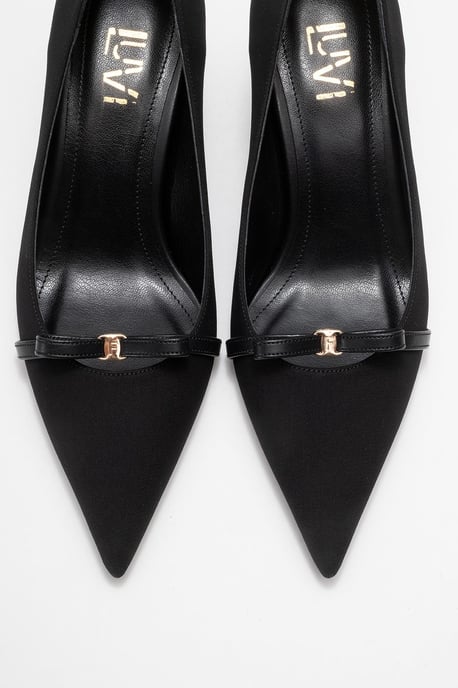 Prologue Annie Pumps mit Schleife und spitzem Zehenbereich - Schwarz - Image 3