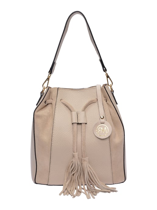 Roberta M Beige Rindsledertasche - Image 1