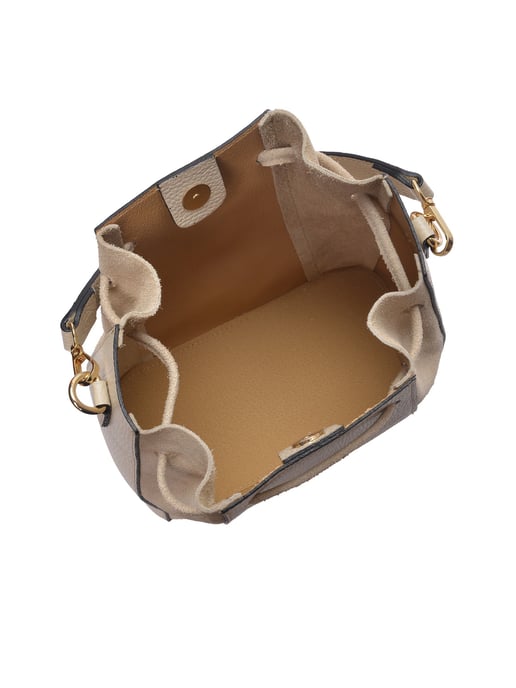 Roberta M Beige Rindsledertasche - Image 4