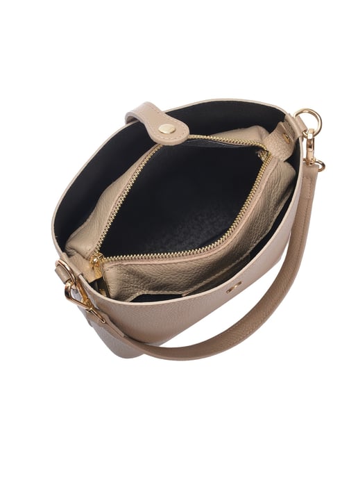 Roberta M Beige Rindsledertasche - Image 4