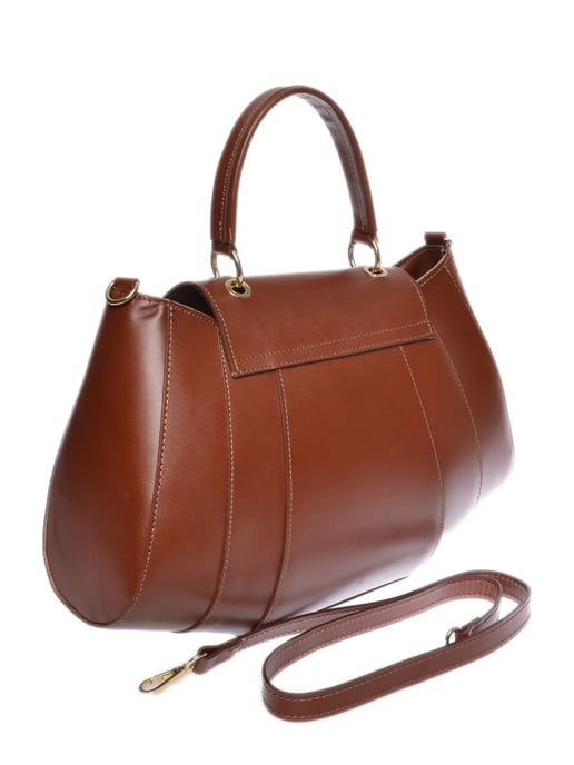 Isabella Rhea Kastanienbraun Rindsledertasche - Image 2