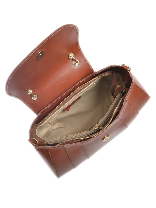 Isabella Rhea Kastanienbraun Rindsledertasche - Image 4