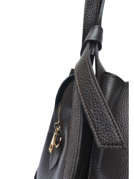 Anna Luchini Kastanienbraun Rindsledertasche - Image 3