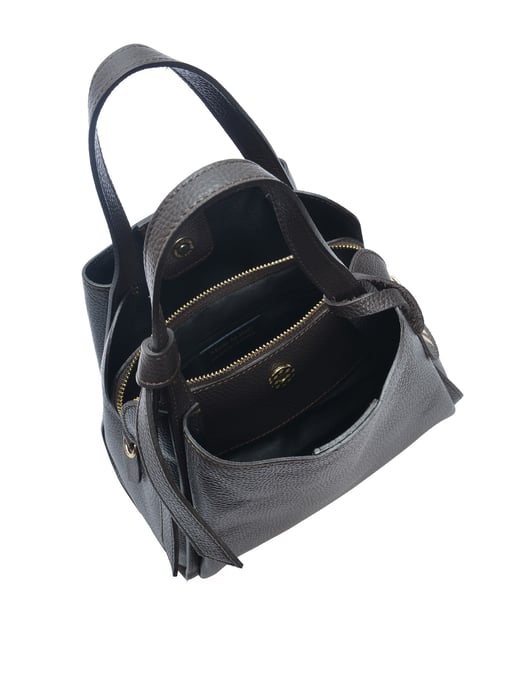 Anna Luchini Kastanienbraun Rindsledertasche - Image 4