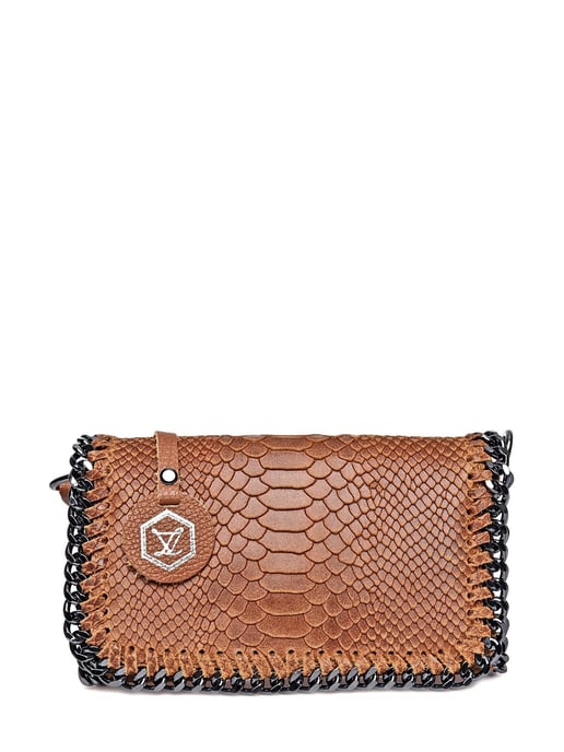 Luisa Vannini Braun Rindsledertasche - Image 1