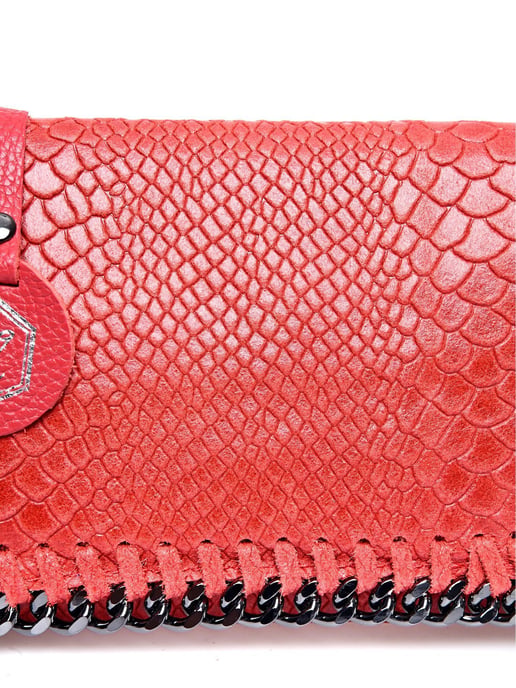 Luisa Vannini Rot Rindsledertasche - Image 3