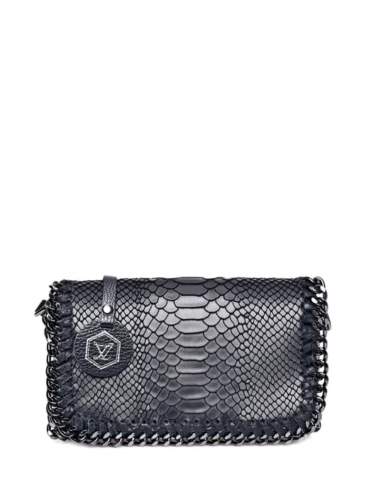 Luisa Vannini Schwarz Rindsledertasche - Image 1