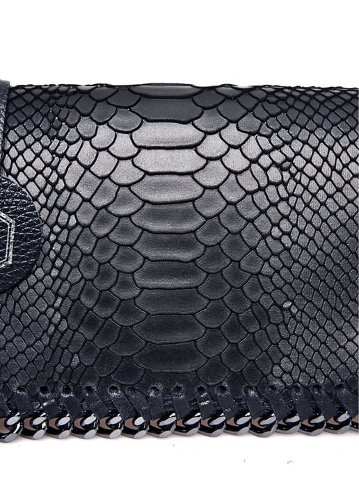 Luisa Vannini Schwarz Rindsledertasche - Image 3