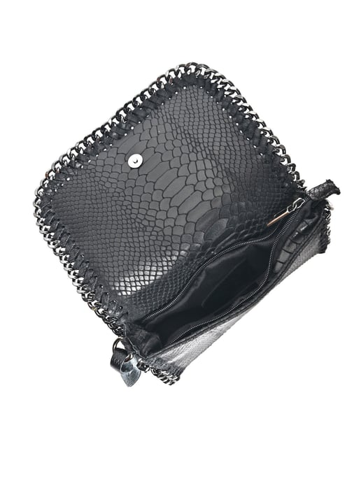 Luisa Vannini Schwarz Rindsledertasche - Image 4