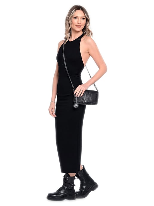 Luisa Vannini Schwarz Rindsledertasche - Image 5