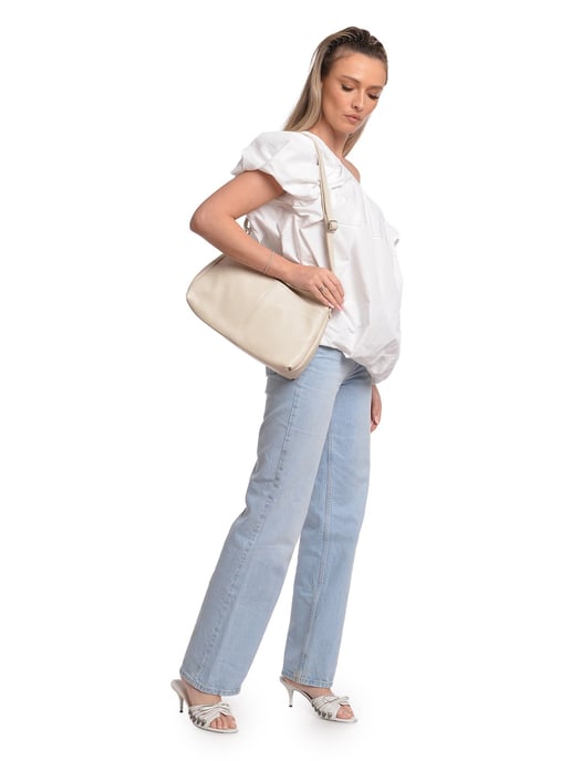 Isabella Rhea Beige Rindsledertasche - Image 5