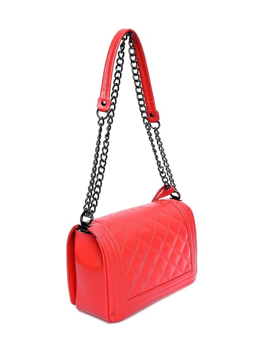 Anna Luchini Rot Rindsledertasche - Image 2