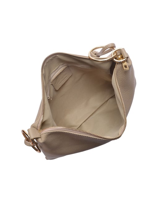 Luisa Vannini Beige Rindsledertasche - Image 4