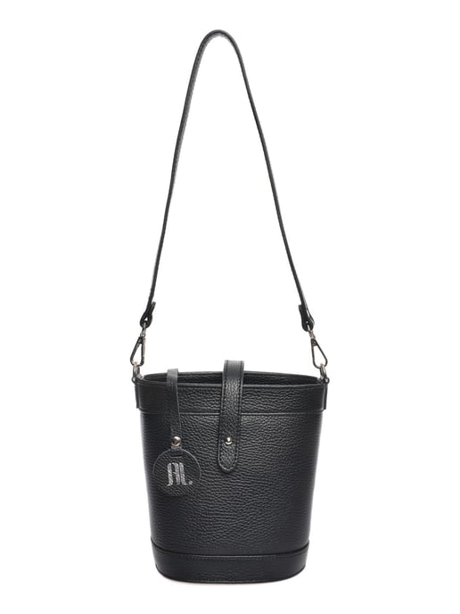 Anna Luchini Schwarz Rindsledertasche - Image 1
