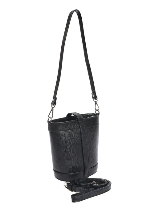 Anna Luchini Schwarz Rindsledertasche - Image 2