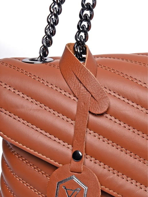 Luisa Vannini Braun Rindsledertasche - Image 3