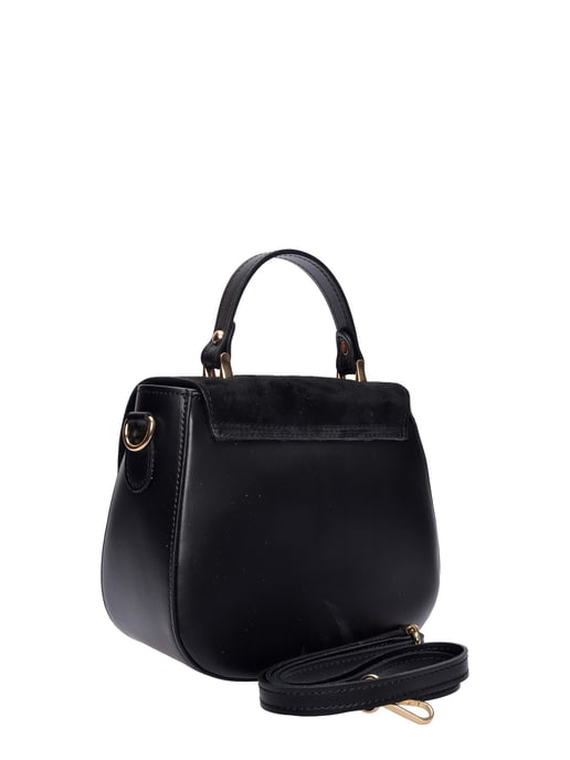 Luisa Vannini Schwarz Rindsledertasche - Image 2
