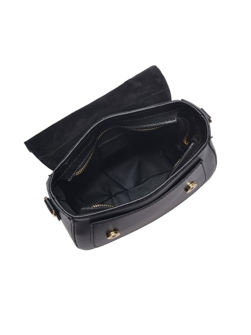 Luisa Vannini Schwarz Rindsledertasche - Image 4