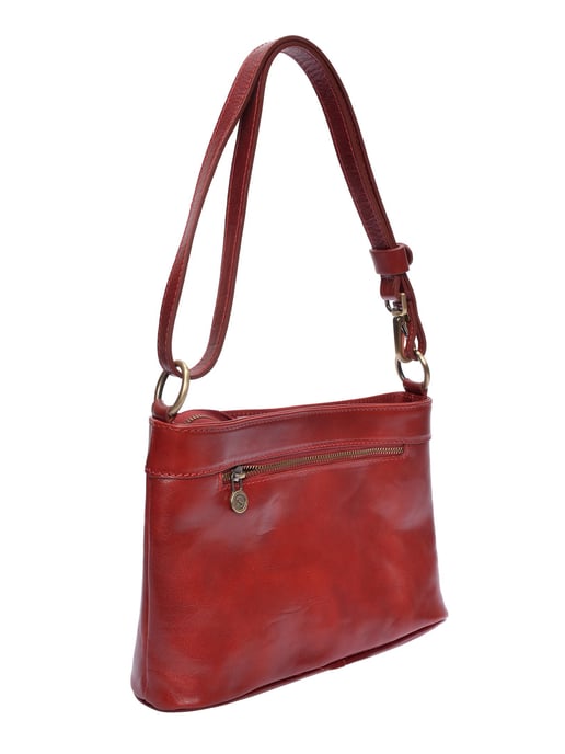 Luisa Vannini Rot Rindsledertasche - Image 2
