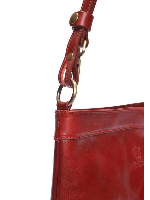 Luisa Vannini Rot Rindsledertasche - Image 3