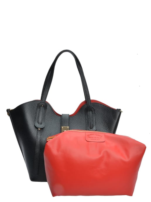 Isabella Rhea Schwarz Rindsledertasche - Image 3
