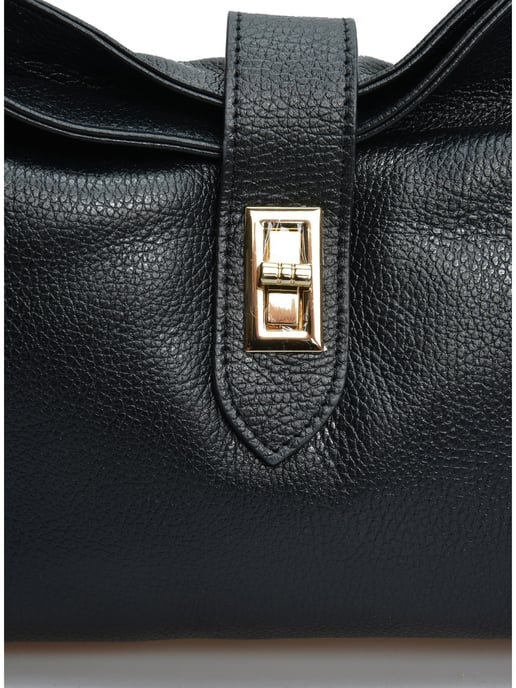 Anna Luchini Schwarz Rindsledertasche - Image 3