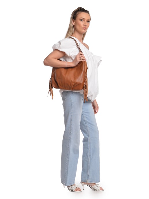 Isabella Rhea Braun Rindsledertasche - Image 5