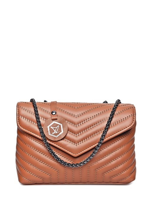 Luisa Vannini Braun Rindsledertasche - Image 1