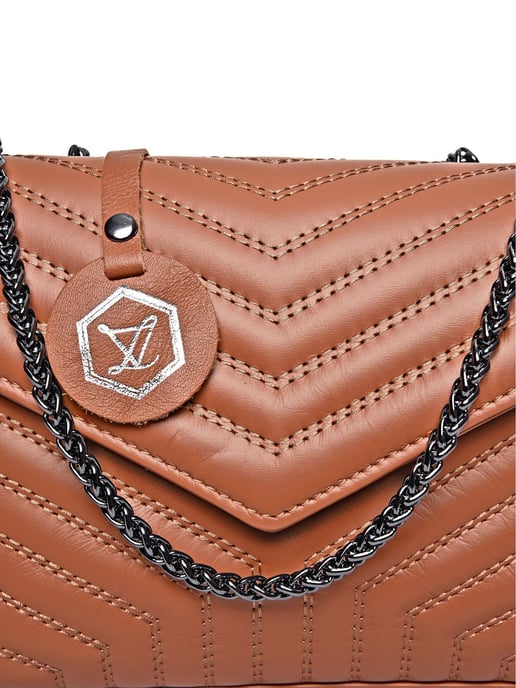 Luisa Vannini Braun Rindsledertasche - Image 3