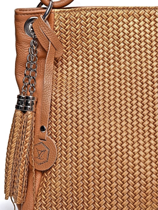 Luisa Vannini Braun Rindsledertasche - Image 3