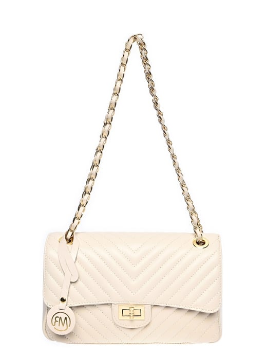 Roberta M Beige Rindsledertasche - Image 1