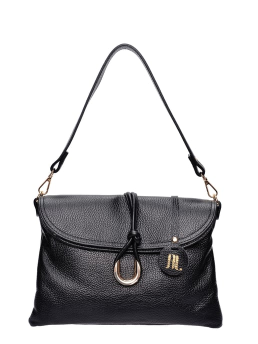 Anna Luchini Schwarz Rindsledertasche - Image 1